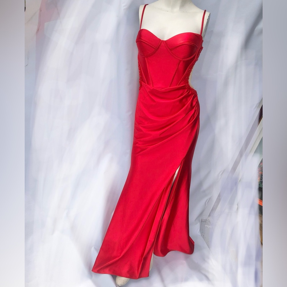 Ladivine by Cinderella Divine Red Maxi Dress